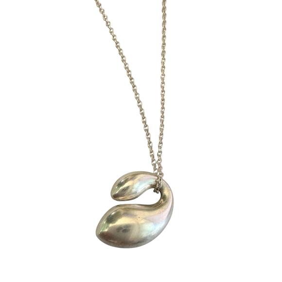 Tiffany & Co Elsa Peretti Double Teardrop Necklace - Picture 12 of 15